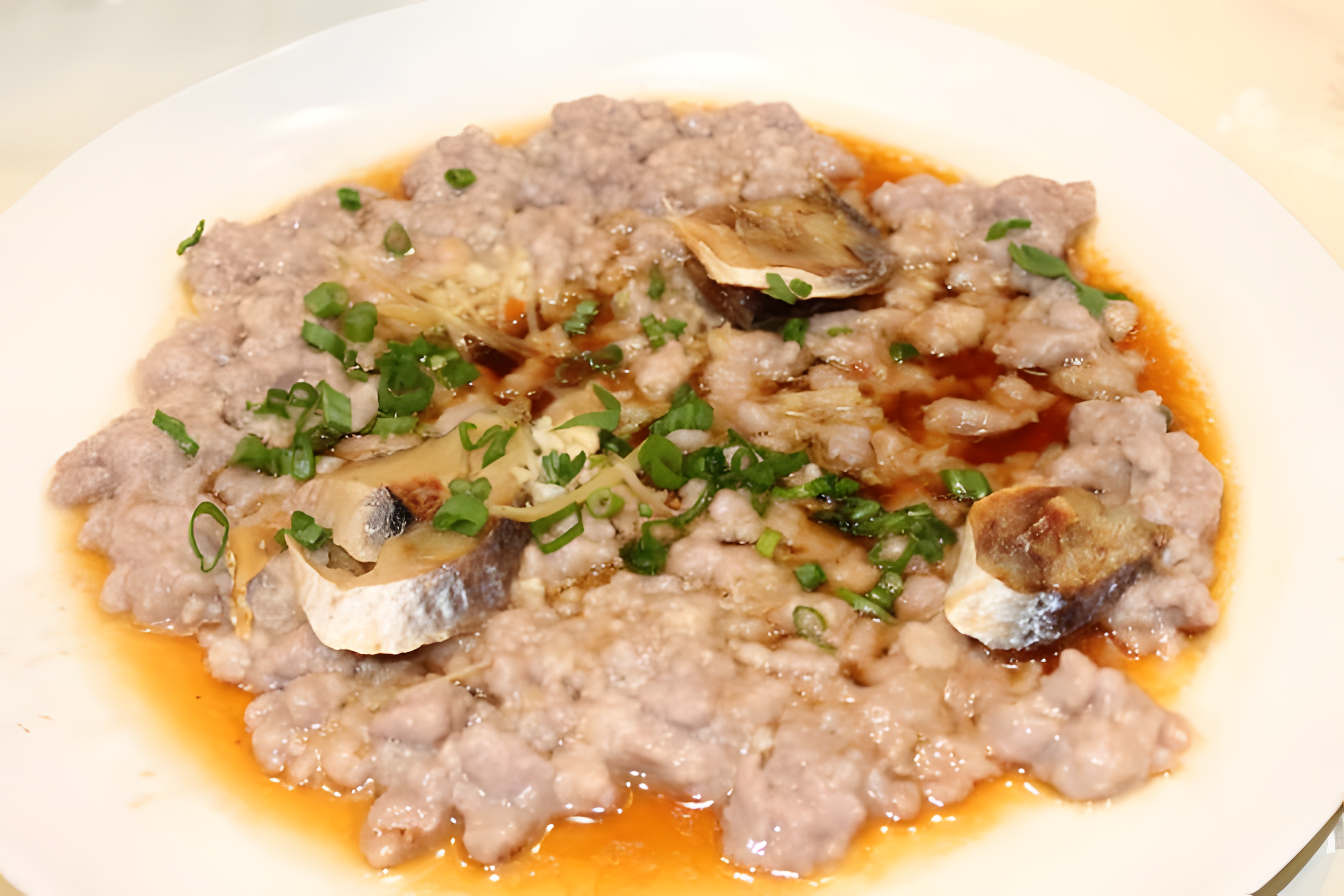 咸鱼蒸肉饼